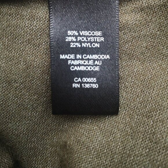 RW&CO. Ladies Size Medium Brown Lightweight Mock Neck Sweater - Picture 4 of 10